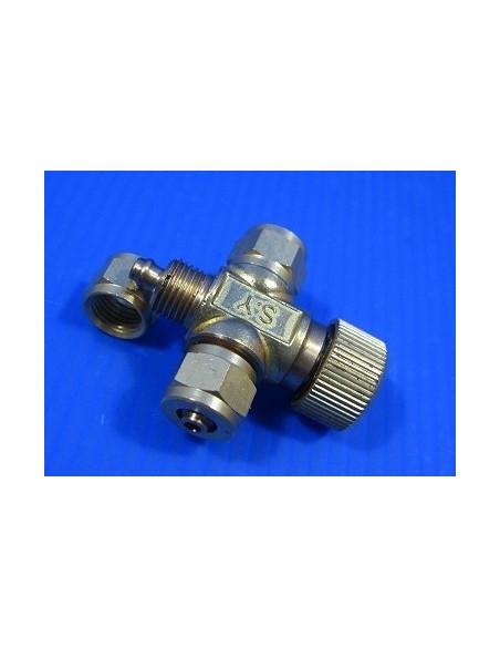 CO2 Precision needle valve (Brass) - 2 Way